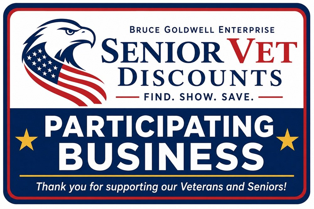 Senior Vet Discounts Participating Business badge